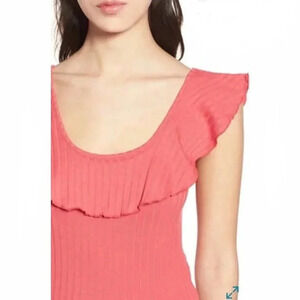 BP Ruffle  Rib Knit Top